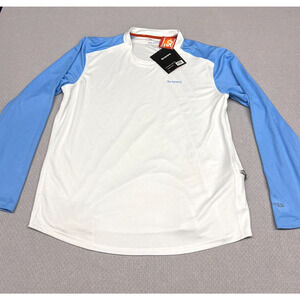 Simms Solarflex Shirt Mens XL White UPF 50+ Fishing Outdoor Stretch